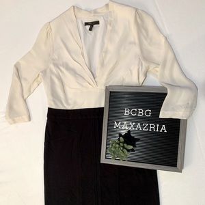 BCBG Maxazria White and Black Dress